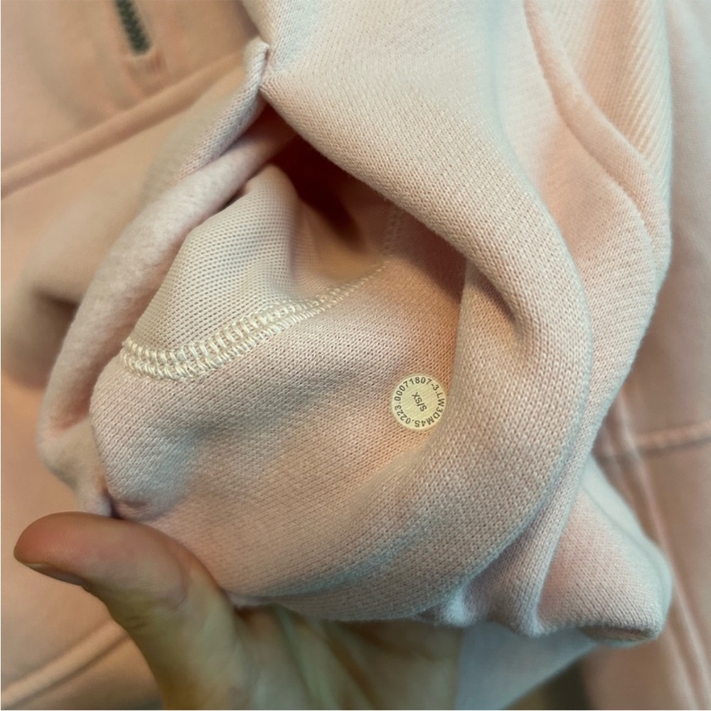Lululemon Scuba Oversized Half-Zip Hoodie Flush Pink - Picture 4 of 4